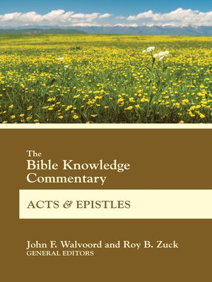 cover image of BK Commentary Acts and Epistles